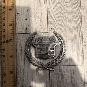 Cadillac Silver Car Badge